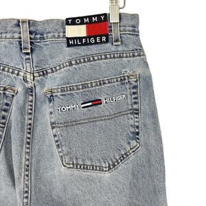 Vintage 90s Mens Jeans Size 33x30 Logo Patch Straight Leg Freedom Flag Y2K USA